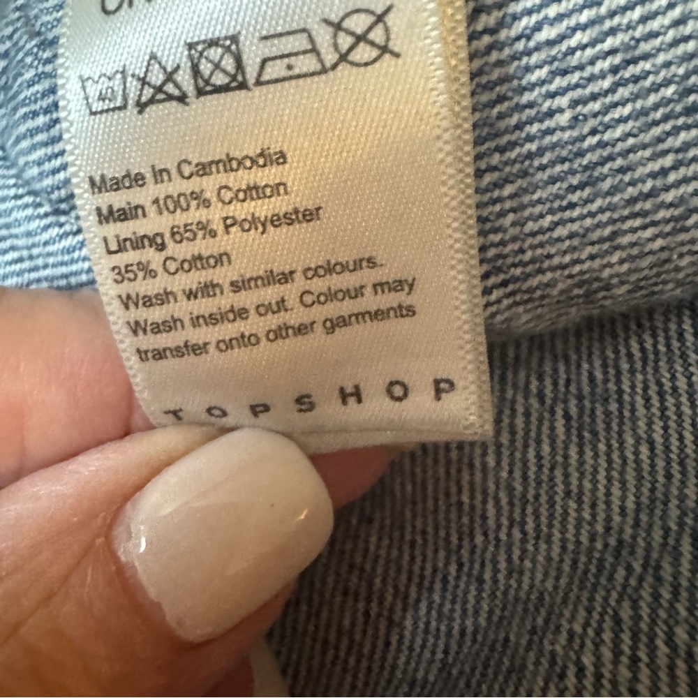 Topshop Classic Blue Denim Jeans - Picture 5 of 6
